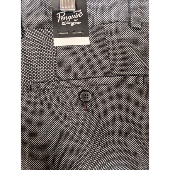 An Original Penguin by Munsingwear Men's Black /Dark Grey Dress Pants 30X30 - Picture 3 of 6